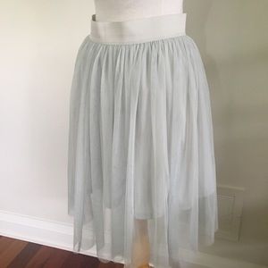 Teal colour tulle skirt size Medium